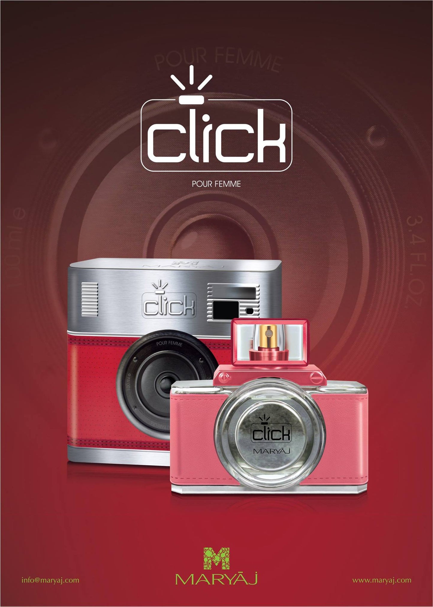 CLICK Eau De Parfum For Women, 100 ml