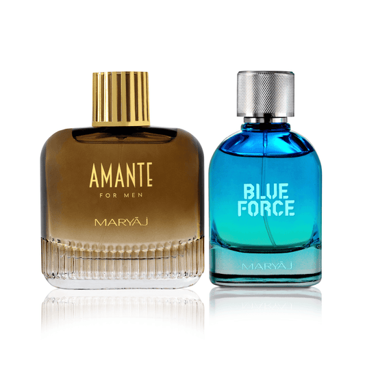 AMANTE & BLUE FORCE Combo for Men, Pack of 2 (100ml each)