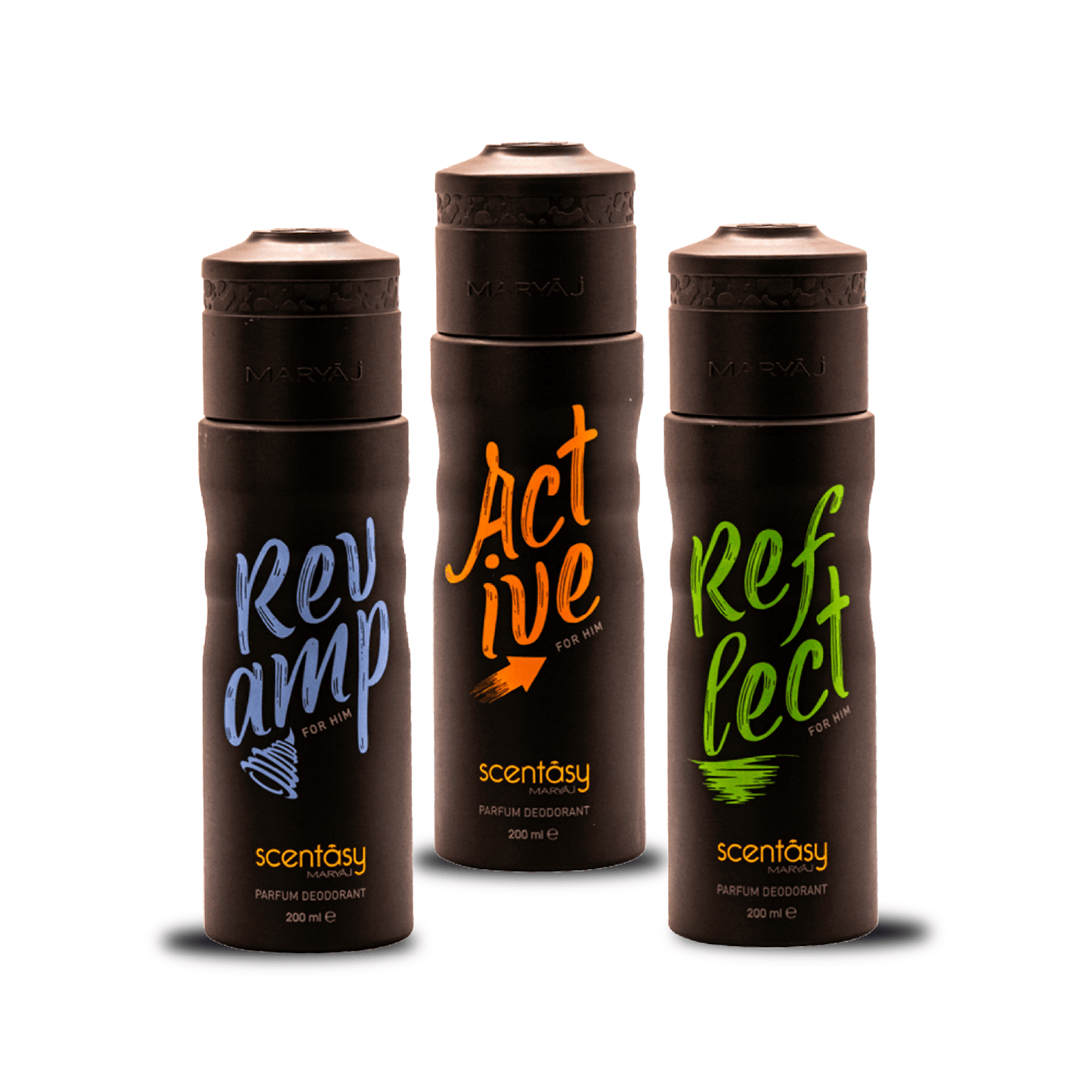 Scentasy RAR Perfume Deodorant Body Spray For Men, Pack of 3 (200 ml)