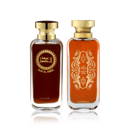 OUD AL ASEEL & SHAY OUD Combo for Unisex, Pack of 2 (100ml each)