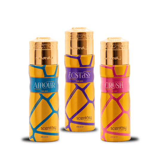 Scentasy AEC Perfume Deodorant Body Spray For Women, Pack of 3 (200 ml)