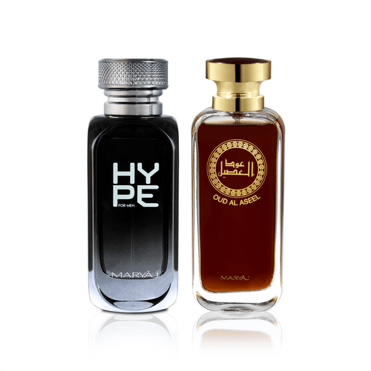 Hype & OUD AL ASEEL Combo for Men, Pack of 2 (100ml each)