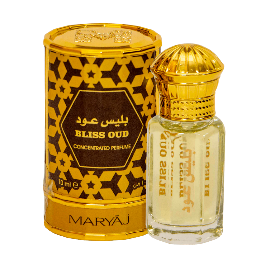 Bliss Oud Concentrated Perfume Oil For Unisex, 10 ml