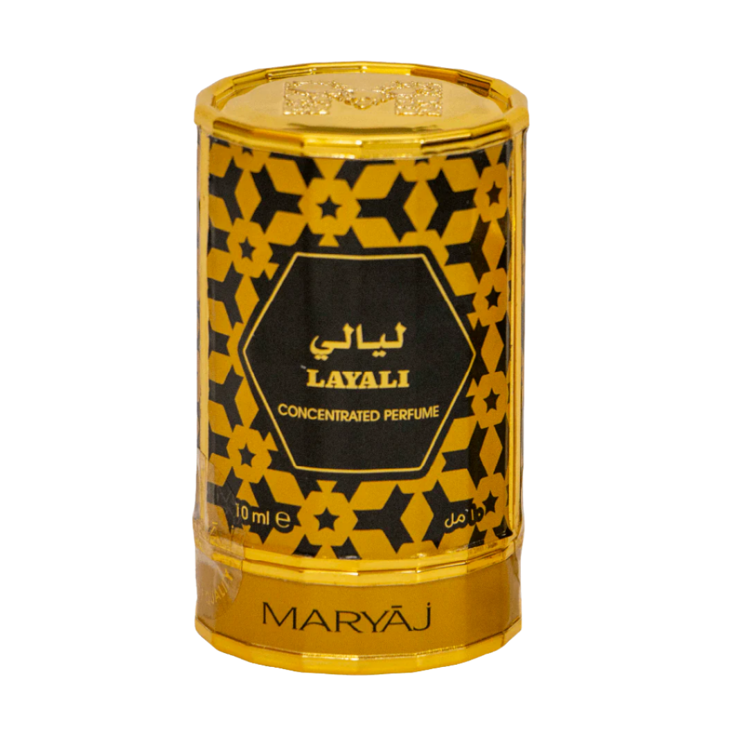 Layali Concentrated Perfume Oil For Unisex, 10 ml