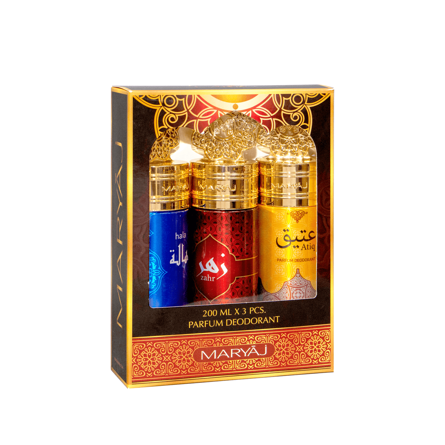 Oriental Deodorant Body Spray For Unisex, Pack of 3, (200ml Each)
