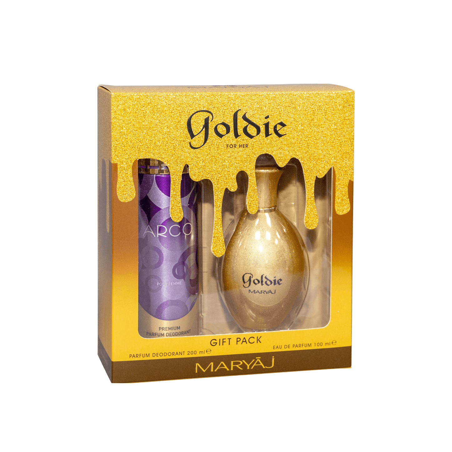 GOLDIE Perfume Gift Set For Women with ARCO Deo
