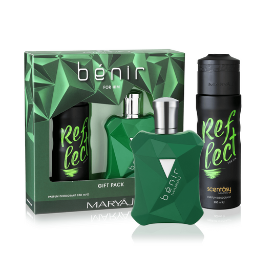 Benir Perfume Gift Set for Men (Eau de Parfum Spray 100ml + Lavish Reflect Body Spray 200ml)