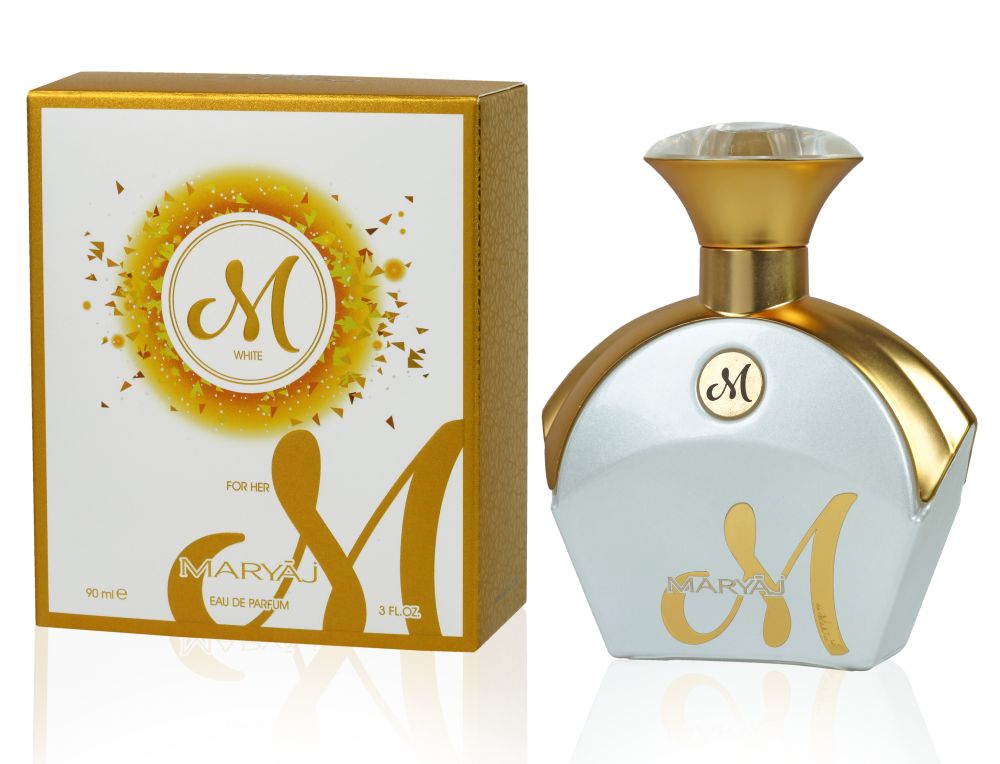 M WHITE Eau De Parfum For Women, 90 ml