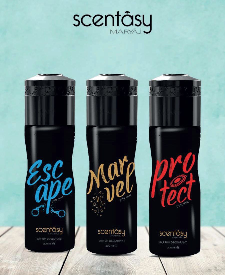 Scentasy ESCAPE Perfume Deodorant Body Spray For Men, 200 Ml