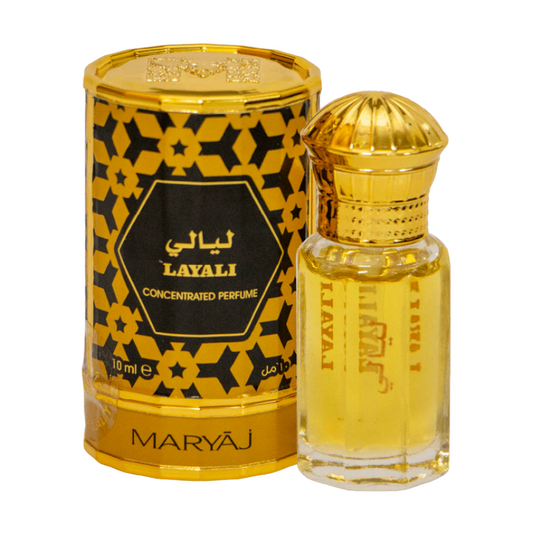 Layali Concentrated Perfume Oil For Unisex, 10 ml
