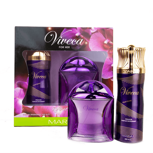 Viveca Perfume Gift Set for Women (Eau de Parfum 100ml + Body Spray 200ml)