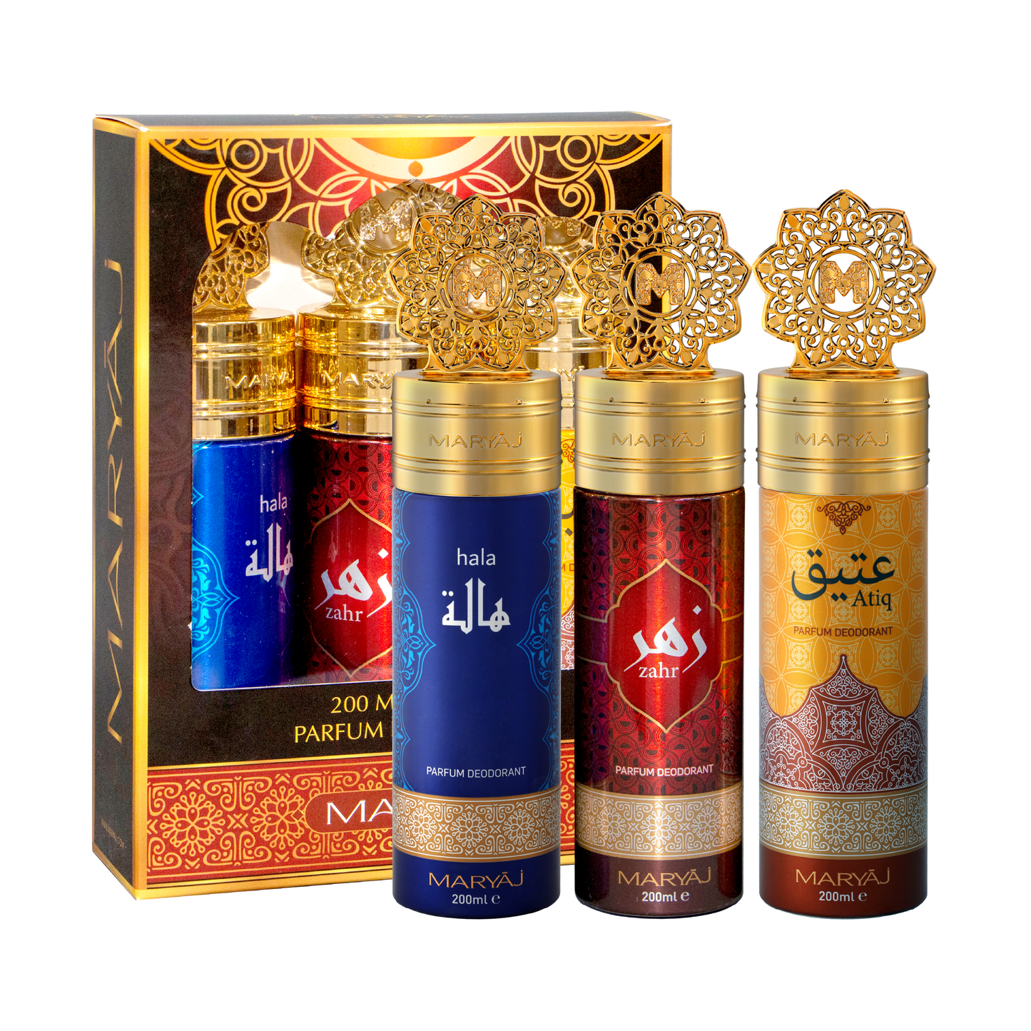 Oriental Deodorant Body Spray For Unisex, Pack of 3, (200ml Each)