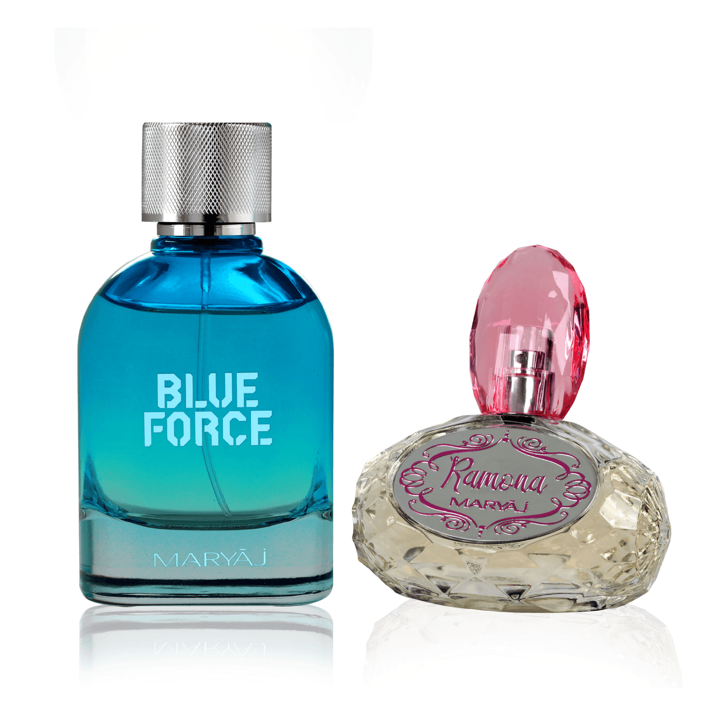BLUE FORCE & RAMONA Eau De Parfum Combo for Men & Women, Pack of 2 (100ml each)
