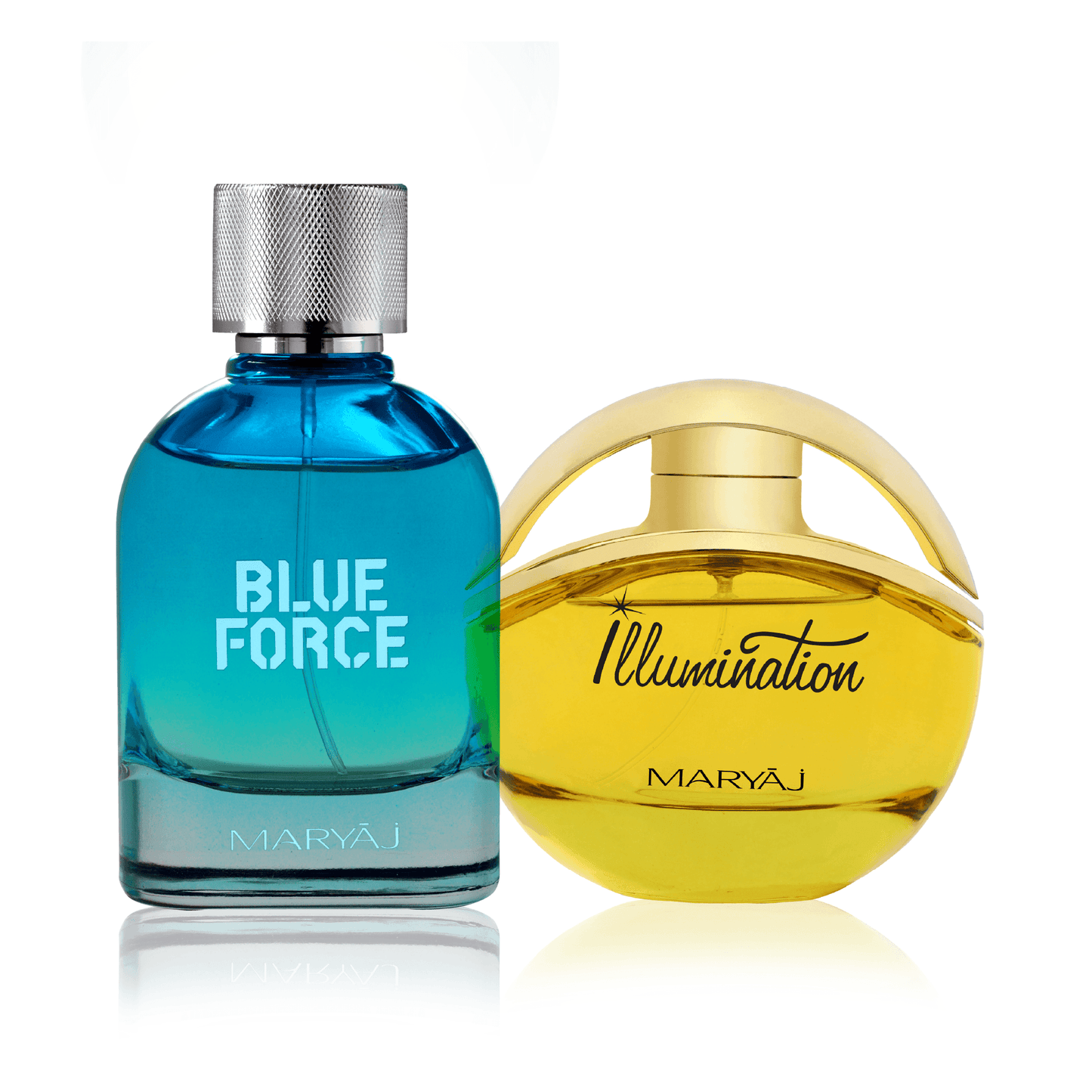 Blue Force & Illumination Valentine's Day Perfume Couple Set