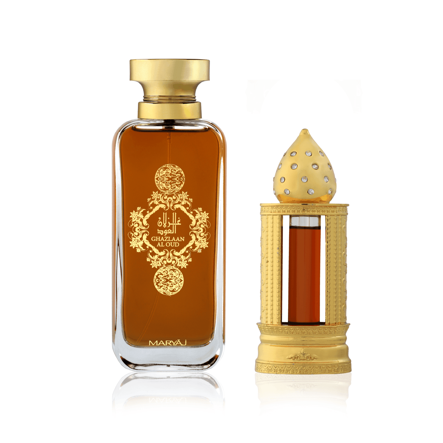 GAZLAAN AL OUD EDP with DAHN AL OUD Combo for Unisex, Pack of 2